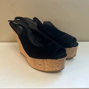 New Black StreetWear Society Wedge - Size 10